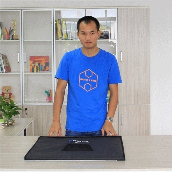 PULUZ Photo Studio Light Box Portable 60 x 60 x 60 cm Light Tent LED 5500K White Light Dimmable Mini 36W Photography Studio Tent Kit with 6 Removable Backdrops (Black Orange White Green Blue Red)(EU Plug) - free shipping - PMC TechLife - Order now!