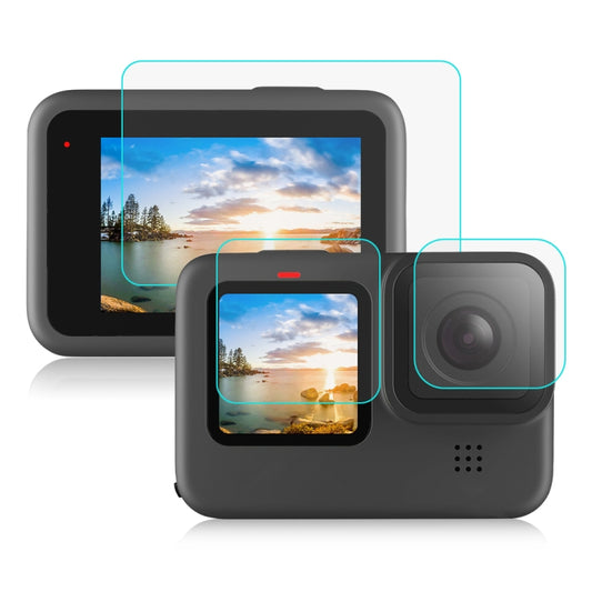 PULUZ for GoPro Hero12 Black /11 Black /10 Black /9 Black Lens + LCD Display 9H 2.5D Tempered Glass Film - free shipping - PMC Jewellery - Order now!