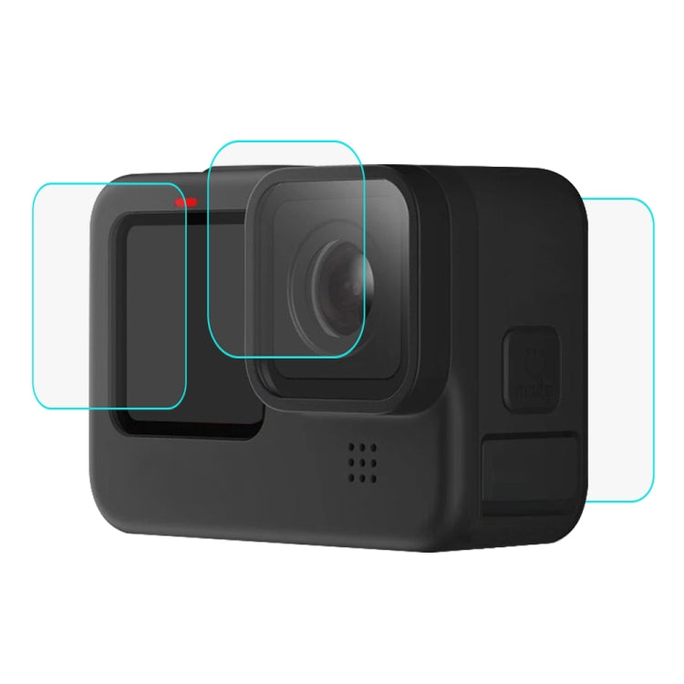 PULUZ for GoPro Hero12 Black /11 Black /10 Black /9 Black Lens + LCD Display 9H 2.5D Tempered Glass Film - free shipping - PMC TechLife - Order now!