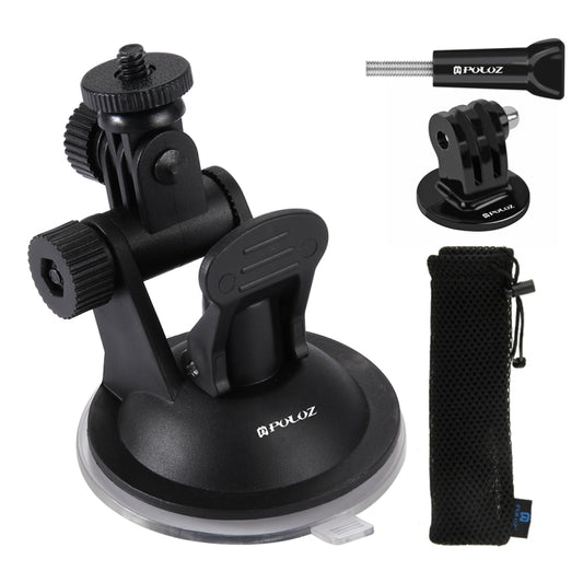 PULUZ Car Suction Cup Mount with Screw & Tripod Mount Adapter & Storage Bag for GoPro Hero11 Black / HERO10 Black /9 Black /8 Black /7 /6 /5 /5 Session /4 Session /4 /3+ /3 /2 /1, DJI Osmo Action and Other Action Cameras - Holder by PULUZ | Online Shopping South Africa | PMC Jewellery | Buy Now Pay Later Mobicred