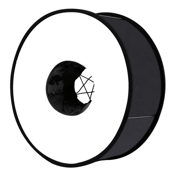 PULUZ 45cm Round Style Macro and Portrait Softbox SpeedLite Flash Light Foldable Diffuser