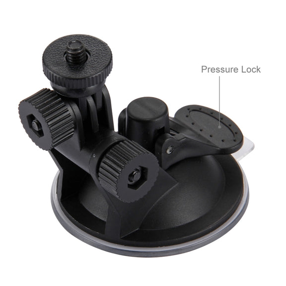PULUZ Car Suction Cup Mount with Screw & Tripod Mount Adapter & Storage Bag for GoPro Hero11 Black / HERO10 Black /9 Black /8 Black /7 /6 /5 /5 Session /4 Session /4 /3+ /3 /2 /1, DJI Osmo Action and Other Action Cameras