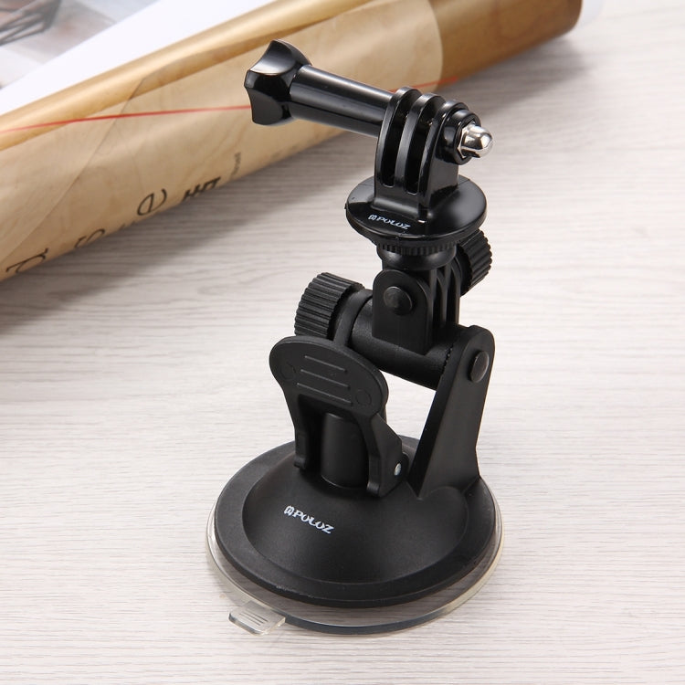 PULUZ Car Suction Cup Mount with Screw & Tripod Mount Adapter & Storage Bag for GoPro Hero11 Black / HERO10 Black /9 Black /8 Black /7 /6 /5 /5 Session /4 Session /4 /3+ /3 /2 /1, DJI Osmo Action and Other Action Cameras