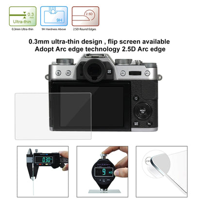 PULUZ 2.5D 9H Tempered Glass Film for Fujifilm X-T10, Compatible with Fujifilm X-A1 / X-A2 / X-M1 / X30 / X-T20 / X-T30 / X-T100 / X-E3, Panasonic GF8, Nikon S2, Casio ZS240 / ZS210 / ZS190 / EX-FR200 / EX-FR110H / EX-FR100L / EX-FRX10 - Camera Screen Guard by PULUZ | Online Shopping South Africa | PMC Jewellery | Buy Now Pay Later Mobicred