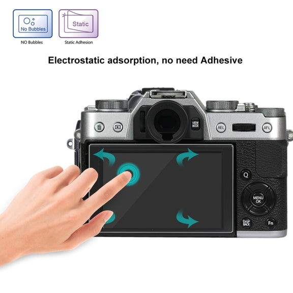 PULUZ 2.5D 9H Tempered Glass Film for Fujifilm X-T10, Compatible with Fujifilm X-A1 / X-A2 / X-M1 / X30 / X-T20 / X-T30 / X-T100 / X-E3, Panasonic GF8, Nikon S2, Casio ZS240 / ZS210 / ZS190 / EX-FR200 / EX-FR110H / EX-FR100L / EX-FRX10