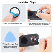 PULUZ Lens Guard PC Protective Cover for Insta360 One X2(Black)