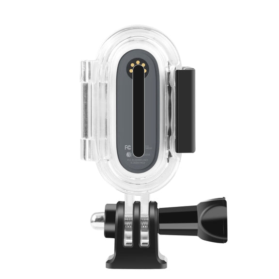 PULUZ 30m Underwater Water-resistant Housing Protective Case for Insta360 GO 2, with Base Adapter & Screw(Transparent)