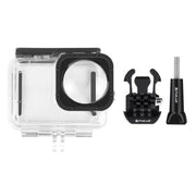 PULUZ 40m Water-resistant Housing Protective Case with Buckle Basic Mount & Screw for GoPro HERO12 Black /11 Black /11 Black Mini /10 Black /9 Black Max Lens Mod(Transparent)