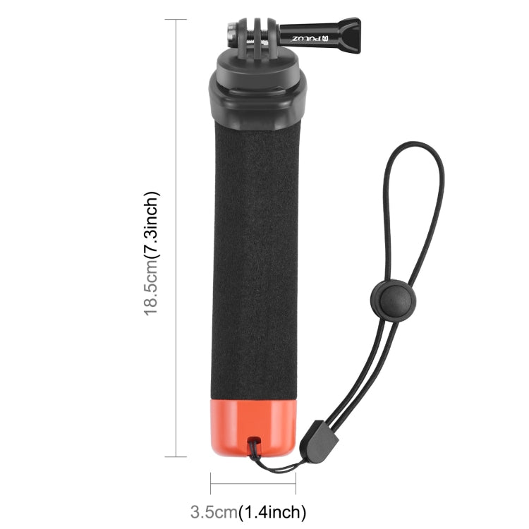 PULUZ Floating Foam Hand Grip Buoyancy Rods with Strap & Quick-release Base for GoPro, Insta360, DJI and Other Action Cameras(Orange) - Floating Grip & Ball by PULUZ | Online Shopping South Africa | PMC TechLife | Buy Now Pay Later Mobicred