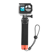 PULUZ Floating Foam Hand Grip Buoyancy Rods with Strap & Quick-release Base for GoPro, Insta360, DJI and Other Action Cameras(Orange)