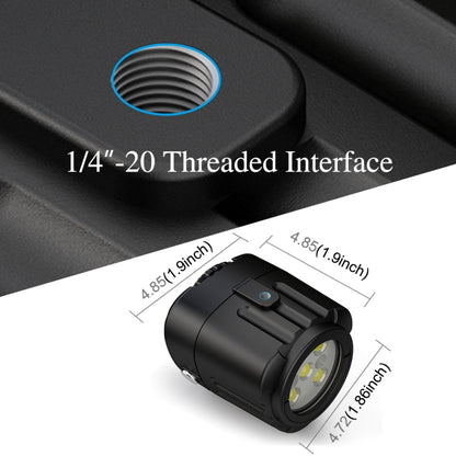 PULUZ 40m Underwater LED Photography Fill Light 1000LM 3.7V/1100mAh Diving Light for GoPro Hero11 Black / HERO10 Black / HERO9 Black /HERO8 / HERO7 /6 /5 /5 Session /4 Session /4 /3+ /3 /2 /1, Insta36 ... R, DJI Osmo Action and Other Action Cameras(Black) - free shipping - PMC Jewellery - Order now!