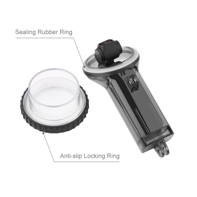 PULUZ 60m Underwater Water-resistant Housing Diving Case Cover for DJI Osmo Pocket 2(Black)
