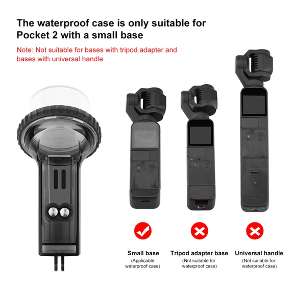 PULUZ 60m Underwater Water-resistant Housing Diving Case Cover for DJI Osmo Pocket 2(Black)