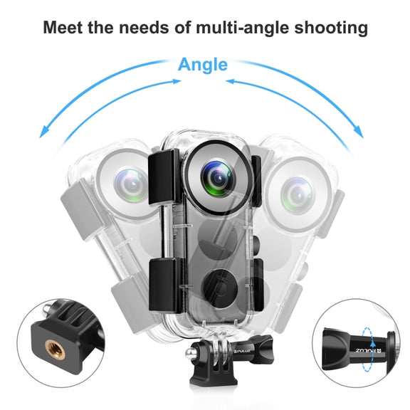 PULUZ 30m Underwater Water-resistant Housing Case for Insta360 ONE X2(Transparent)