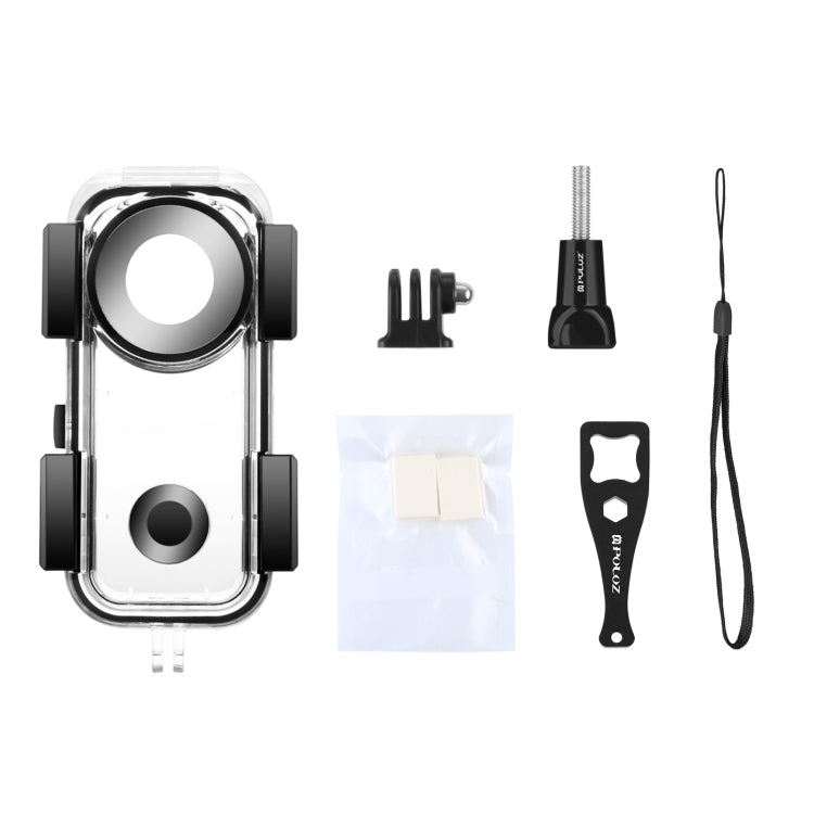 PULUZ 30m Underwater Water-resistant Housing Case for Insta360 ONE X2(Transparent)