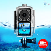 PULUZ 60m Water-resistant Housing Diving Case for DJI Action 2 Camera Unit / Action 2 Power Combo / Action 2 Dual-Screen Combo(Transparent)