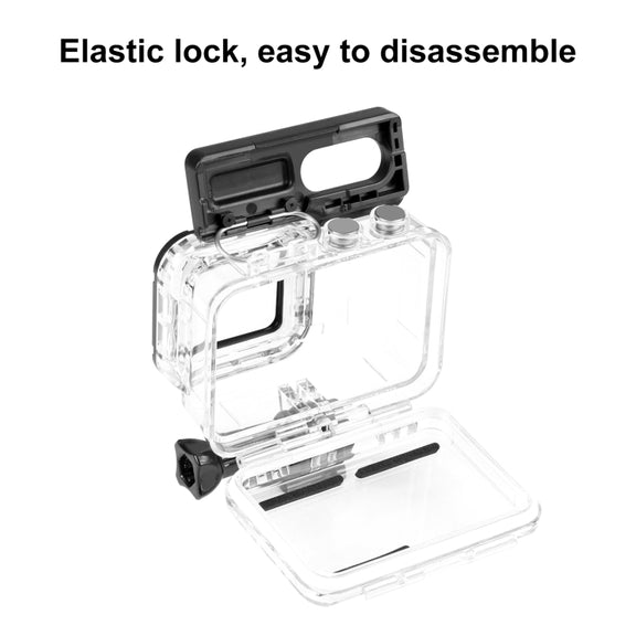 PULUZ 60m Underwater Depth Diving Case Water-resistant Camera Housing for Insta360 One RS 4K Edition(Transparent)