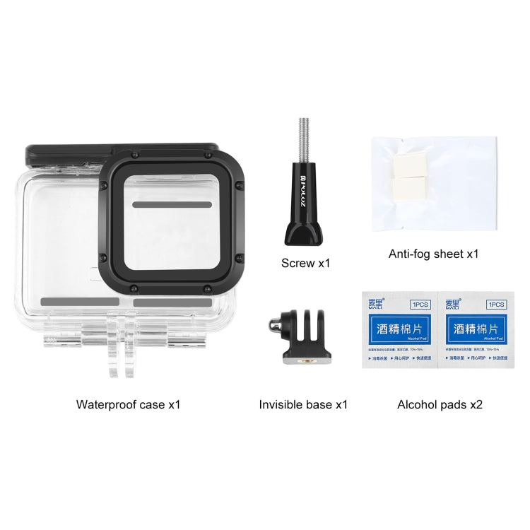 PULUZ 60m Underwater Depth Diving Case Water-resistant Camera Housing for Insta360 One RS 4K Edition(Transparent)