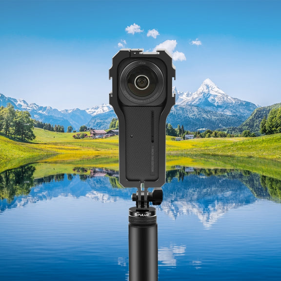 PULUZ Protective Cage Rig Housing Frame with Cold Shoe for Insta360 ONE RS 1-Inch 360 Edition(Black)