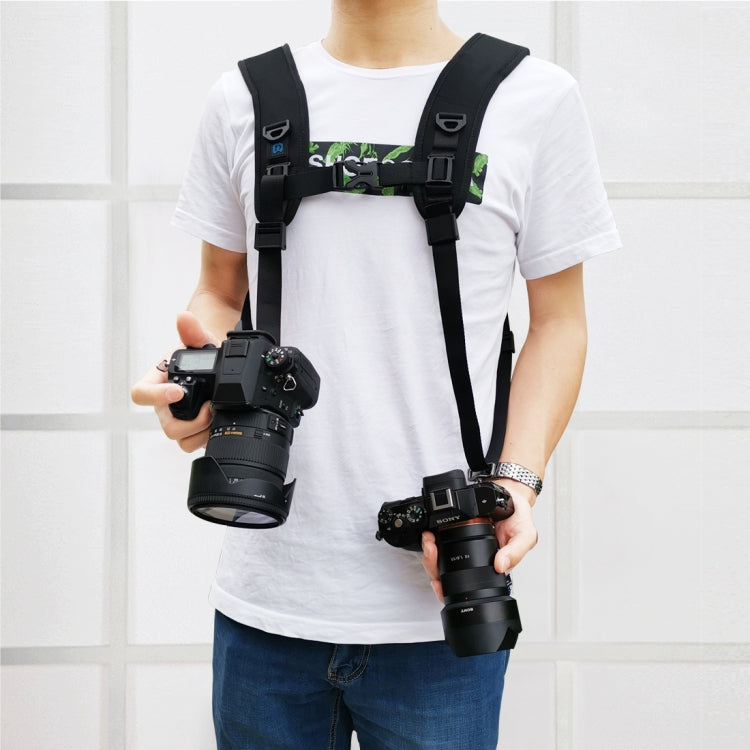 PULUZ Quick Release Double Shoulder Harness Soft Pad Decompression Foam Strap Belt for DSLR Digital Cameras - Camera Strap by PULUZ | Online Shopping South Africa | PMC Jewellery | Buy Now Pay Later Mobicred