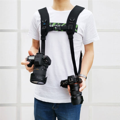 PULUZ Quick Release Double Shoulder Harness Soft Pad Decompression Foam Strap Belt for DSLR Digital Cameras - Camera Strap by PULUZ | Online Shopping South Africa | PMC Jewellery | Buy Now Pay Later Mobicred