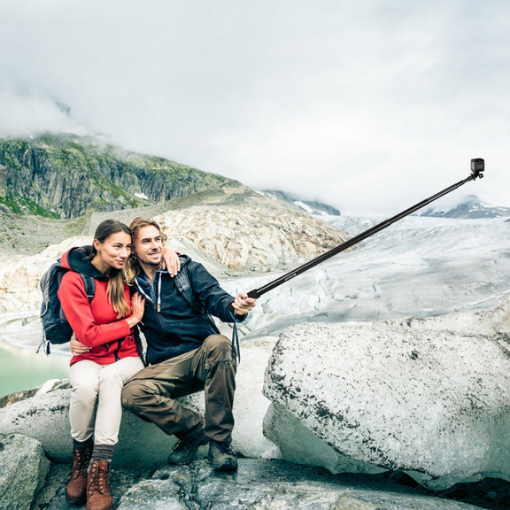 PULUZ 3m Metal Selfie Stick Monopod  for Insta360 One RS / X2 / X3 (Black)