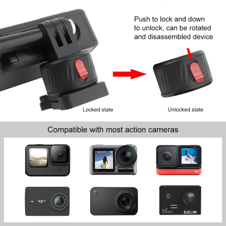 PULUZ Action Camera Quick Release Magnetic Base Adapter (Black) - Connection Mount by PULUZ | Online Shopping South Africa | PMC TechLife | Buy Now Pay Later Mobicred
