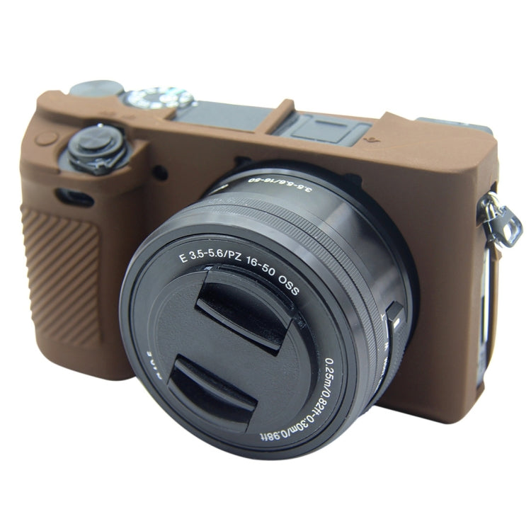 PULUZ Soft Silicone Protective Case for Sony ILCE-6300 / A6400(Coffee) - free shipping - PMC TechLife - Order now!