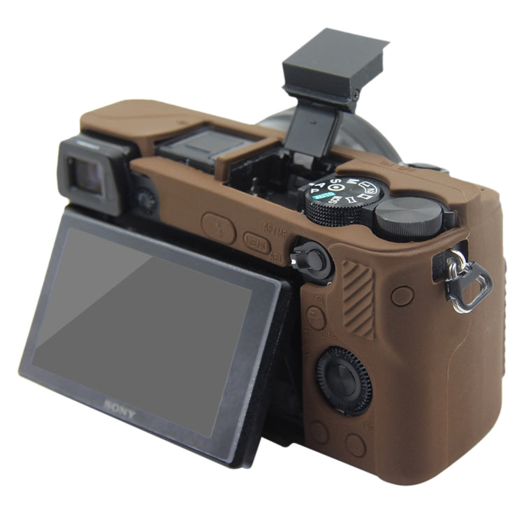 PULUZ Soft Silicone Protective Case for Sony ILCE-6300 / A6400(Coffee) - free shipping - PMC TechLife - Order now!