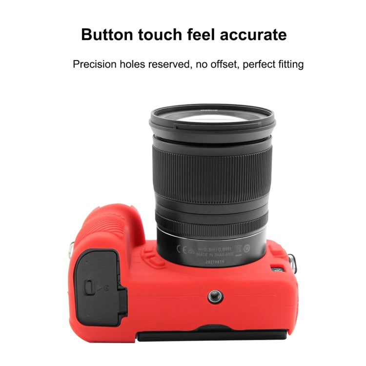 PULUZ Soft Silicone Protective Case for Nikon Z6 II(Red) - Protective Case by PULUZ | Online Shopping South Africa | PMC TechLife | Buy Now Pay Later Mobicred