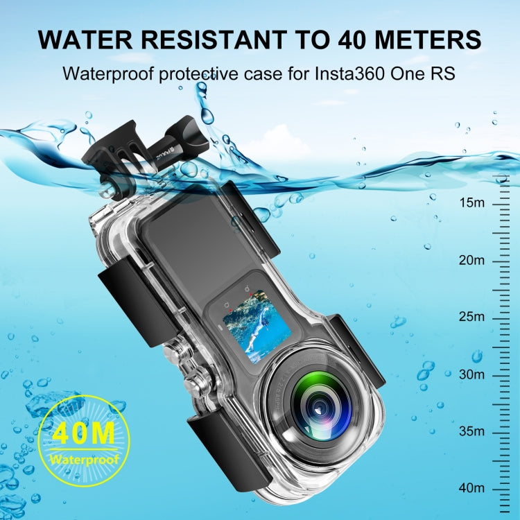 For Insta360 One RS 1-Inch 360 Edition PULUZ 40m Underwater Waterproof Housing Case - free shipping - PMC TechLife - Order now!