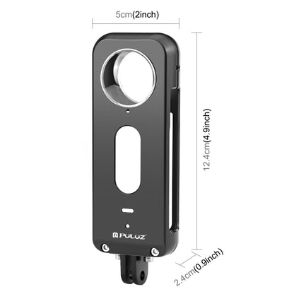For Insta360 X3 PULUZ Metal Protective Cage Rig Housing Frame with Lens Protector(Black) - free shipping - PMC Jewellery - Order now!