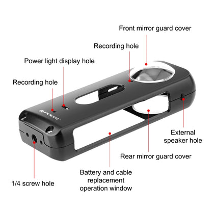 For Insta360 X3 PULUZ Metal Protective Cage Rig Housing Frame with Lens Protector(Black) - free shipping - PMC Jewellery - Order now!