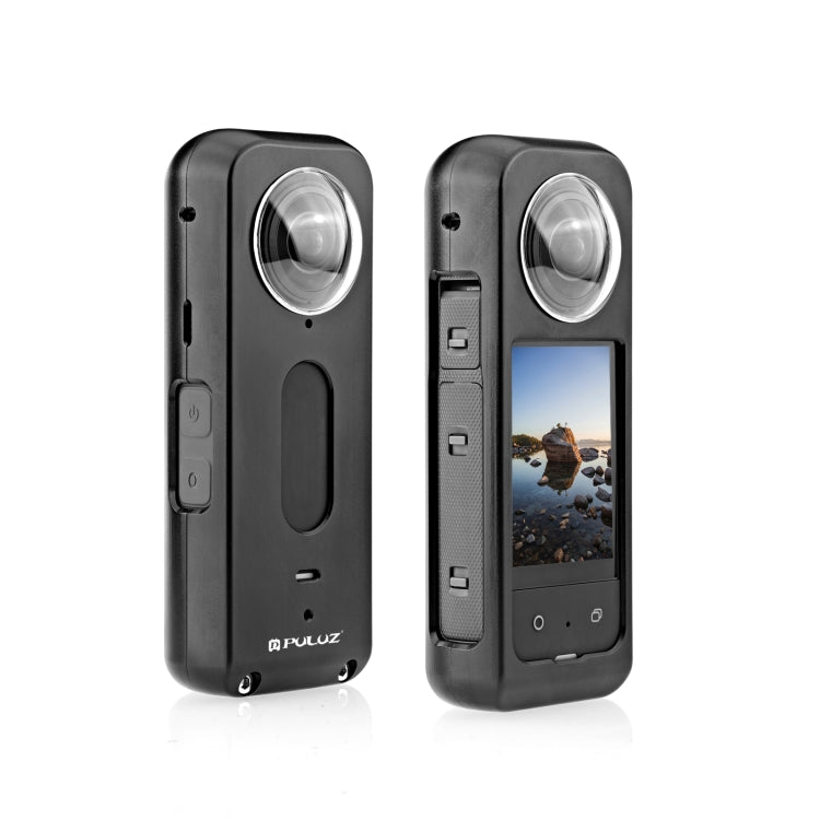 For Insta360 X3 PULUZ Metal Protective Cage Rig Housing Frame with Lens Protector(Black) - free shipping - PMC Jewellery - Order now!
