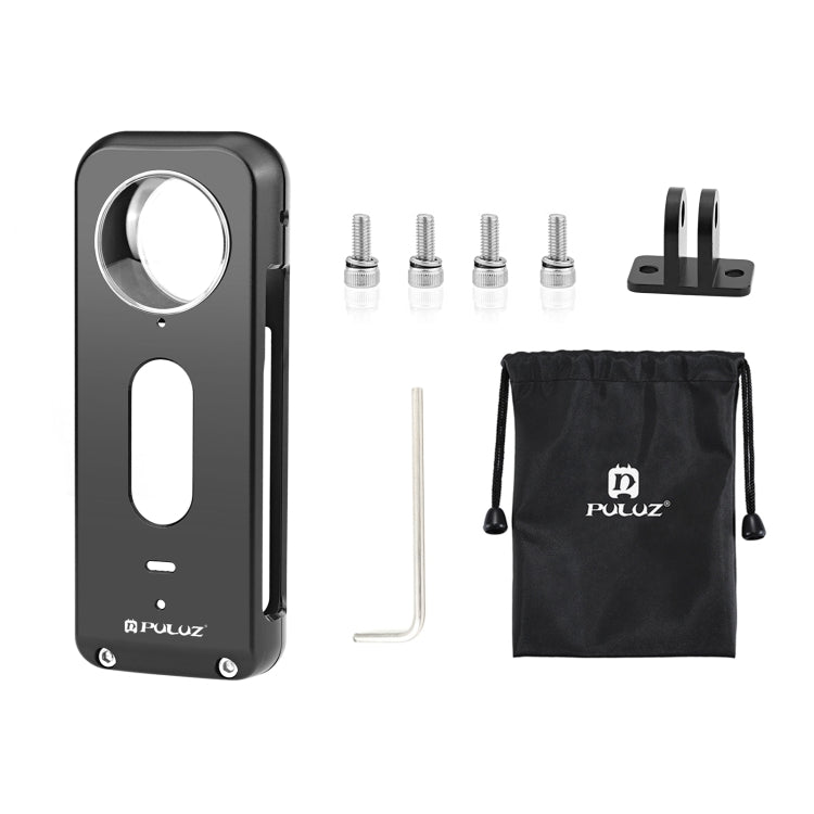 For Insta360 X3 PULUZ Metal Protective Cage Rig Housing Frame with Lens Protector(Black) - free shipping - PMC Jewellery - Order now!