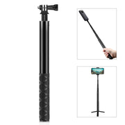 PULUZ 110cm Metal Selfie Stick Monopod with Invisible Adapter Base & Screw for Insta360 One RS / X2 / X3