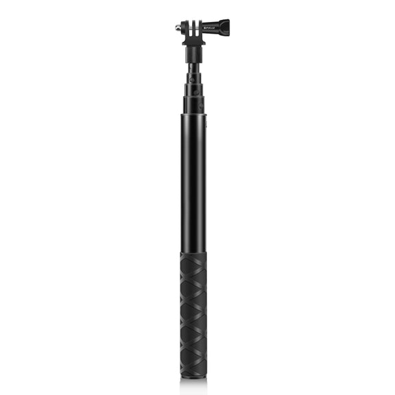 PULUZ 110cm Metal Selfie Stick Monopod with Invisible Adapter Base & Screw for Insta360 One RS / X2 / X3