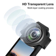 For Insta360 X3 PULUZ Upgrade Optical Glass Lens Guard Protective Cover
