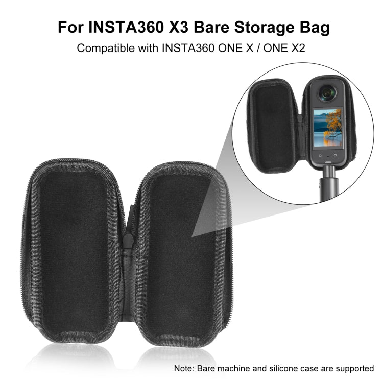 For Insta360 X3 / ONE X2 PULUZ Camera Portable Case Box Storage Bag(Black)