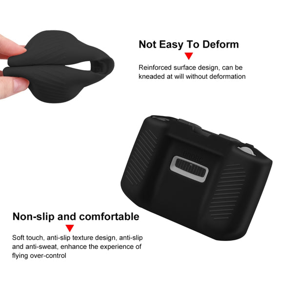 PULUZ Shockproof Anti-scratch Silicone Case For DJI Mini 3 / 3 Pro / Mavic 3 / Air 2S / Mini 2 Remote Control (Black)