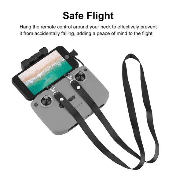 PULUZ Shockproof Anti-scratch Silicone Case with Neck Strap For DJI Mini 3 / 3 Pro / Mavic 3 / Air 2S / Mini 2 Remote Control (Grey)