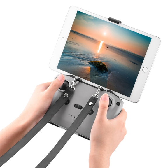 PULUZ Shockproof Anti-scratch Silicone Case with Neck Strap For DJI Mini 3 / 3 Pro / Mavic 3 / Air 2S / Mini 2 Remote Control (Grey)