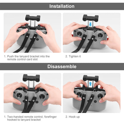 PULUZ Shockproof Anti-scratch Silicone Case with Neck Strap For DJI Mini 3 / 3 Pro / Mavic 3 / Air 2S / Mini 2 Remote Control (Grey) - Cases & Bags by PULUZ | Online Shopping South Africa | PMC Jewellery | Buy Now Pay Later Mobicred