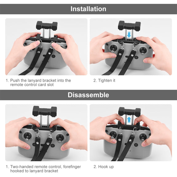 PULUZ Shockproof Anti-scratch Silicone Case with Neck Strap For DJI Mini 3 / 3 Pro / Mavic 3 / Air 2S / Mini 2 Remote Control (Grey)