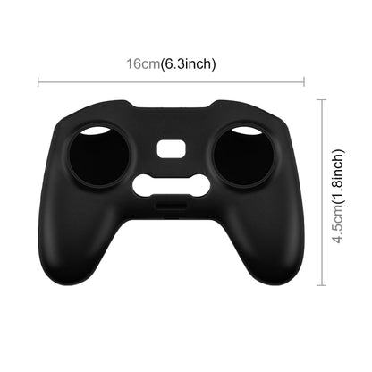For DJI FPV Combo Remote Control PULUZ Silicone Protective Case with Neck Strap(Black) - free shipping - PMC Jewellery - Order now!