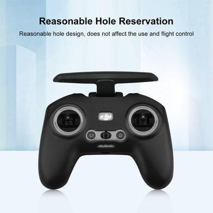 For DJI FPV Combo Remote Control PULUZ Silicone Protective Case with Neck Strap(Black) - free shipping - PMC Jewellery - Order now!