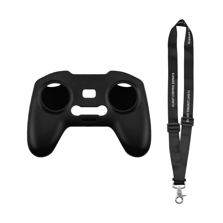 For DJI FPV Combo Remote Control PULUZ Silicone Protective Case with Neck Strap(Black) - free shipping - PMC Jewellery - Order now!