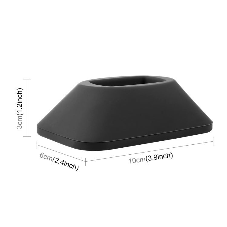 For Insta360 X3 PULUZ Silicone Base Desktop Stand(Black) - Mount & Holder by PULUZ | Online Shopping South Africa | PMC TechLife
