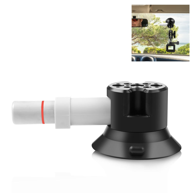PULUZ 3 inch Car Single Pump Suction Cup Aluminum Alloy Mount (Black) - free shipping - PMC TechLife - Order now!