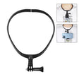 PULUZ Lazy Adjustable Neck Bracket for GoPro Action Cameras (Black) - Holder by PULUZ | Online Shopping South Africa | PMC TechLife | Buy Now Pay Later Mobicred